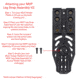 Wilder Tactical MHP Leg Strap Assembly w/ 1.5in Elastic Leg Strap, Cobra FM Buckle, Left Hand, Black, MHPLSABK150P-LH