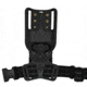 Wilder Tactical Modified UBL Low Ride 1.5in Elastic Leg Strap w/ QLS Receiver, Black, Plastic Buckle, MUBLLOWLSBK150P