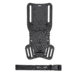 Wilder Tactical Modified UBL Mid Ride 1in Leg Strap w/ QLS Receiver, Multicam Black, Plastic Buckle, MUBLMIDLSMCB1P
