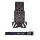 Wilder Tactical Multi Holster Platform w/QLS Receiver / 1in Web Strap, Plastic, Left, Black, MHPBKQLSBK1PUABMC-LH