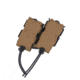 Wilder Tactical Urban Assault Rotating Double Pistol Extended Magazine Pouch, Duty UAB Clip, Coyote Brown, UASEXRDPCBDBC
