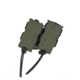 Wilder Tactical Urban Assault Rotating Double Pistol Extended Magazine Pouch, Duty UAB Clip, Ranger Green, UASEXRDPRGDBC