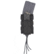 Wilder Tactical Urban Assault Stacked Rifle/Pistol Magazine Pouch, Malice Clip, Black, UASRPSBKFLMC