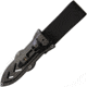 Wildsteer SHERKAN Survival Knife, 10.63in Overall, 5.25in Black Powder Coated Bohler N690 SS Tanto Blade, Black Tactipren Handle, Black Nylon Sheath, SHE3113