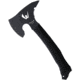 Wildsteer W Hawk Tomahawk, 6.5  black finish stainless axe head with 4 cutt, Black paracord wrapped handle, HAW3113