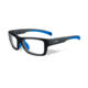Wiley X Crush Sunglasses, Matte Grey/ Blue Frame/ Clear, YFCRS05