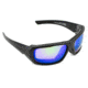 Wiley X Enzo Sunglasses, Matte Black Frame,Polarized Emerald Mirror Amber Lens CCENZ07