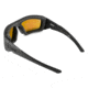 Wiley X Enzo Sunglasses, Matte Black Frame,Polarized Emerald Mirror Amber Lens CCENZ07