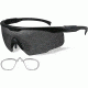 Wiley X PT-1 Sunglasses - Matte Black Frame w/ Smoke Grey Lens w/ RX Insert PT-1SRX