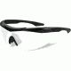 Wiley X WX Talon Sunglasses - Matte Black Frame w/ 2 Lens Package (Smoke Grey, Clear) CHTAL1