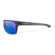 Wiley X WX Kingpin Safety Sunglasses, Matte Graphite Frame, Captivate Pol Blue Mirror Lens, ACKNG19