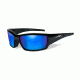 Wiley X WX Tide Progressive Prescription Sunglasses, Gloss Black Frame, CCTID09FPR