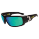 Wiley X Xcess Fishing Sunglasses Emerald Mirror Lenses, Black Frame SSXCE04