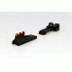 Williams Gun Sight Target Pistol Sights, Browning Buckmark, Rear Sight Length Over 1in, Green/Red, 70231