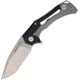 Willumsen Copenhagen Tyran Framelock Folding Knife, Black G10 and stainless handle, TY19SBL