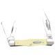 Winchester Knives 3 1/2in, 3 Blade Whittler w/ Yellow Delrin Handle, Box W 40 14070 YB
