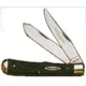 Winchester Knives 3 5/8in, 2 Blade Canoe w/ Black Jigged Delrin Handle W 20 29017