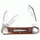 Winchester Knives 3 5/8in, 3 Blade Canittler w/ Burnt Orange Bone Handle W 18 39115