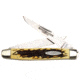 Winchester Knives 3 7/8in, 2 Blade Buckstag Muskrat w/ Two Clip Blades, Stag Delrin Handle, Winchester Oval Stamped Shield, Box W 40 14027 B