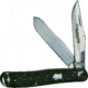 Winchester Knives 3 7/8in, 2 Blade Trapper w/ Saber Ground Master Blade and Peach Seed Bone Handle W 15 2904 1/2 PSB