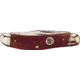 Winchester Knives 30.30 Cartridge Shield Series Three Backspring Whittler Folding Knife,3.75in,3 Blade,Tan Bone Handle W 18 39049-T