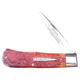 Winchester Knives 4 7/8in, 1 Blade Trapper w/ Burnt Orange Bone Handle W 18 19111
