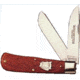 Winchester Knives 4 7/8in, 2 Blade Large Trapper w/ Burnt Orange Bone Handle, Buffalo Shield W 18 29103 BH