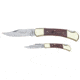 Winchester Knives Lockback Knife Combo Set, 3in Lockback and 5in Lockback w/Wood Handles, Clam Pack W 40 14017