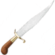 Windlass Mexican Bowie, 10 satin finish carbon steel bowie blade, Brown wood handle, 403527