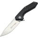 WithArmour Gent Framelock G10/CF Folding Knife, 3.38 satin finish D2 tool steel blade, Black G10 handle with carbon fiber onlay, WA-082CFG