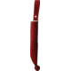 Wood Jewel Red Plywood Fixed Blade Knife, 7.5in Overall, 3.25in Carbon Steel Blade, Red Plywood Handle, Leather Sheath, 23RED