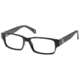 Wood U?  706  Eyeglass Frames - Shiny Black-Charcoal Cream Frame 55-16-145 WD706