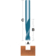 Woodstock 1/8in Solid Carbide Upcut Spiral Cutter, DC1807