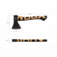 WOOX VOLANTE Axe, Carbon Steel Blade, Black Hickory, Black/Wood, BU.AXE002.01
