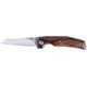 WOOX Pure Folding Knife, 3.5in, D2 Steel, Satin Tanto Blade, American Walnut Handle, BUKNF05001