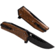WOOX Leggenda Folding Knife, 3.5in D2 High Carbon Steel Straight Back Blade, Walnut, BU.KNF002.01