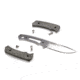 WOOX Rock 62 Fixed Blade Knife, 4.25 in, Drop Point, Stonewashed, Sleipner Steel Blade, Engraved German Micarta Handle, BU.KNF001.06