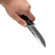 WOOX Rock 62 Fixed Blade Knife, 4.25 in, Drop Point, Stonewashed, Sleipner Steel Blade, Engraved German Micarta Handle, BU.KNF001.06