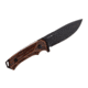 WOOX Rock 62 Fixed Blade Knife, 4.25 in, Drop Point, Mil-Spec Grey, Sleipner Steel Blade, Engraved American Walnut Handle, BU.KNF001.02