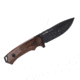 WOOX Rock 62 Fixed Blade Knife, 4.25 in, Drop Point, Mil-Spec Black, Sleipner Steel Blade, Plain American Walnut Handle, BU.KNF001.01