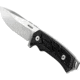 WOOX Rock 62 X-GRIP Fixed Blade Knife, 4.25in, Stonewashed, Drop Point, Black, BU.KNF001.14