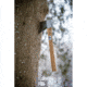 World Axe Throwing League The Commander Throwing Axe, 17in Overall, 5.5in 1045 CS Axe Head w/ 4in Cutting Edge, American Hickory Handle, Nylon Sheath, X002QETVYP