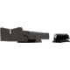 XS Sight Systems DXW Standard Dot Pistol Tritium Night Sight, Ruger 1911 Target, Matte Black, Standard, RP-0012A-4