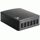 XTAR U1 Six-U 45W 6-Port USB Charging Hub - Includes Wall Cable, Black, AP002003