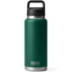 Yeti Rambler 36 oz Water Bottle w/Chug Cap, Black Forest Green, 21071505960