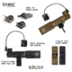 Z-Bolt Blazer LEP Weapon Light - 18350 - Cable Port &amp; Arms Mount, Black, LEP-18350-PORT-BLK-PHCF-17S