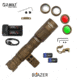 Z-Bolt Blazer LEP Weapon Light Laser - Dual Fuel - 18650, CR123A, FDE, LEP-18650-FDE-PHCF