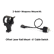 Z-Bolt Offset Laser Rail Mount &amp; Remote Cable Switch, Black, Small, LRM-KIT