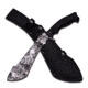 Z-Hunter Machete, 15.25in, Stainless Steel Blade, Black Rubber Wrapped Half Tang Constructed Handle ZB-113GY