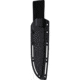 ZA-PAS Knives Expandable G10 Fixed Blade Knife, 11.13in Overall, 6in Black Cerakote Carbon Steel Blade, Black G10 Handle, ABS Sheath, S0033